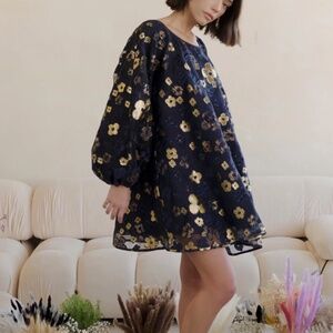 NWT - Midnight Organza Good Luck Dress by Arianne Elmy